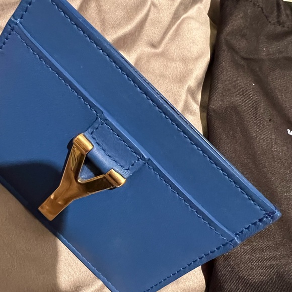 Saint Laurent YSL Y logo Card Case New Rare - Picture 5 of 5